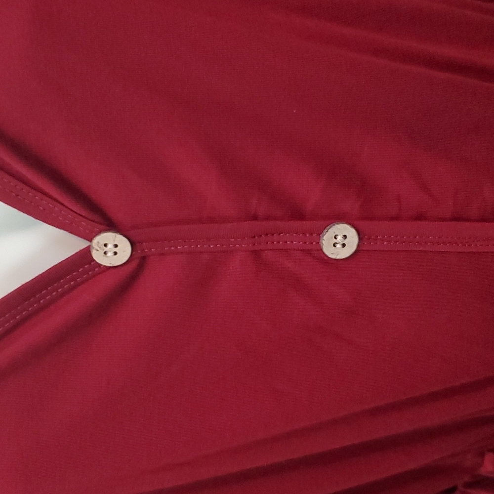 Shein Plus V Neck Button Front Dress - Picture 5 of 7